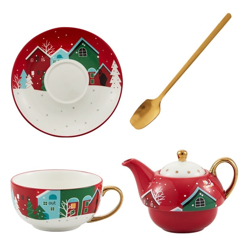Ins Christmas Ceramic Cup Dish