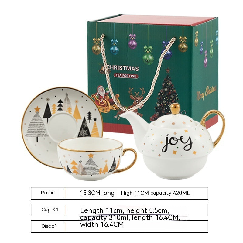 Ins Christmas Ceramic Cup Dish