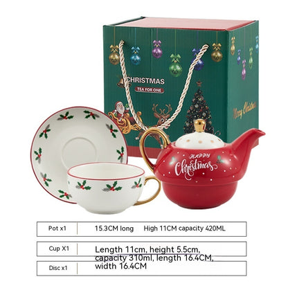 Ins Christmas Ceramic Cup Dish