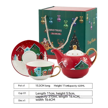 Ins Christmas Ceramic Cup Dish