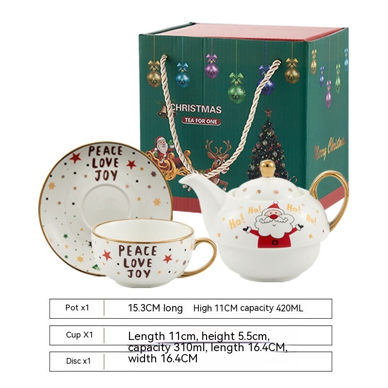 Ins Christmas Ceramic Cup Dish
