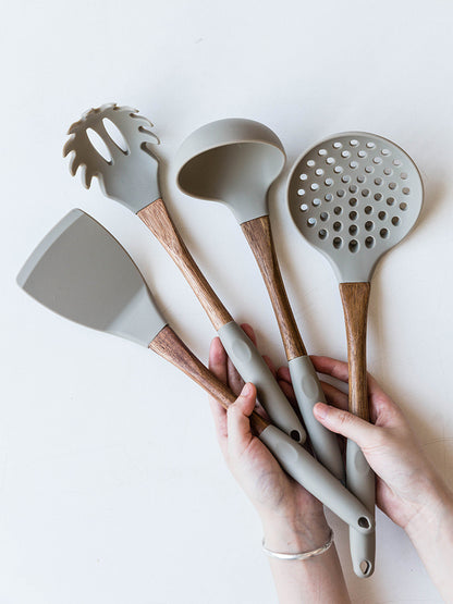 Silicone cooking shovel